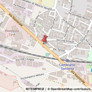 Mappa Via Nazionale, 19, 10020 Cambiano, Torino (Piemonte)