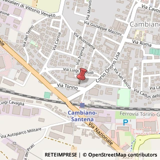 Mappa Via Pietro Fontana, 10020 Cambiano TO, Italia, 10020 Cambiano, Torino (Piemonte)