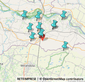 Mappa Via Affittanza, 46025 Poggio Rusco MN, Italia (5.99455)