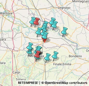 Mappa Via Affittanza, 46025 Poggio Rusco MN, Italia (10.895)