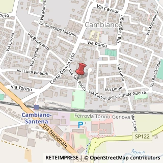 Mappa Via San Rocco, 5, 10020 Cambiano, Torino (Piemonte)