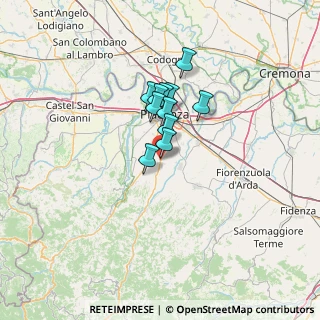 Mappa Via Alberto Araldi, 29027 Podenzano PC, Italia (8.43273)