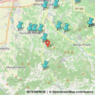 Mappa Via XXV Aprile, 27054 Montebello della Battaglia PV, Italia (2.70462)