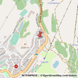 Mappa Via Terzo Reggimento Alpini, 7/D, 10054 Sestriere, Torino (Piemonte)
