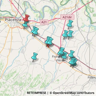 Mappa Via Camillo Benso Conte di Cavour, 29010 Cadeo PC, Italia (7.20722)
