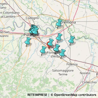 Mappa Via Camillo Benso Conte di Cavour, 29010 Cadeo PC, Italia (12.693)
