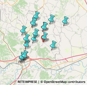 Mappa Via Al Castello, 14030 Castagnole Monferrato AT, Italia (6.66889)