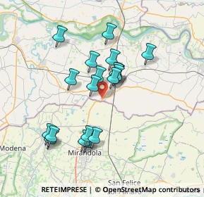 Mappa Via A.Mondadori, 46025 Poggio Rusco MN, Italia (6.43263)