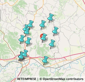 Mappa Via Giuseppe Mazzini, 14030 Castagnole Monferrato AT, Italia (6.885)