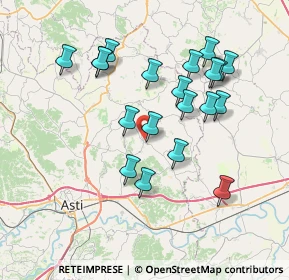 Mappa Via Giuseppe Mazzini, 14030 Castagnole Monferrato AT, Italia (7.1225)