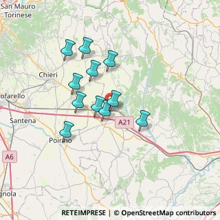 Mappa Via alla Chiesa, 14019 Villanova d'Asti AT, Italia (5.71909)
