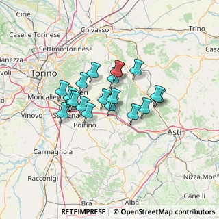 Mappa Via alla Chiesa, 14019 Villanova d'Asti AT, Italia (9.9865)