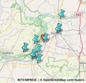 Mappa Via Croce, 42045 Luzzara RE, Italia (6.44)