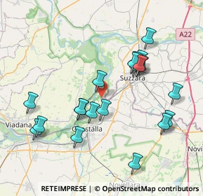 Mappa Via Croce, 42045 Luzzara RE, Italia (7.848)