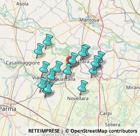 Mappa Via Croce, 42045 Luzzara RE, Italia (11.08353)