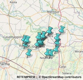 Mappa Via Croce, 42045 Luzzara RE, Italia (9.6675)