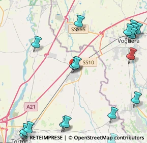 Mappa Via Don Orione, 15055 Pontecurone AL, Italia (6.526)