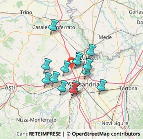 Mappa 15040 Il Giardinetto AL, Italia (9.94)