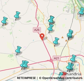 Mappa Via Fontanino, 15040 Il Giardinetto AL, Italia (6.28)