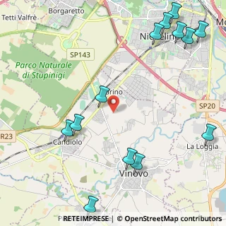 Mappa Strada Belriparo, 10048 Vinovo TO, Italia (3.01077)