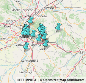 Mappa Via Caduti per la Libertà, 10023 Chieri TO, Italia (10.6795)