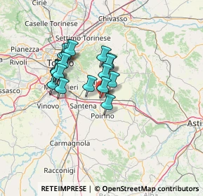 Mappa Via Caduti per la Libertà, 10023 Chieri TO, Italia (11.1705)