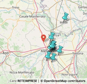 Mappa A26 Genova - Gravellona, 15040 San Salvatore Monferrato AL, Italia (10.98636)