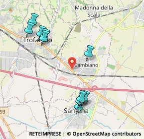 Mappa 10020 Cambiano TO, Italia (2.22364)