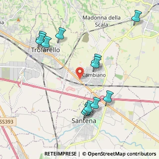 Mappa 10020 Cambiano TO, Italia (2.225)
