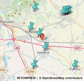 Mappa 10020 Cambiano TO, Italia (5.15091)