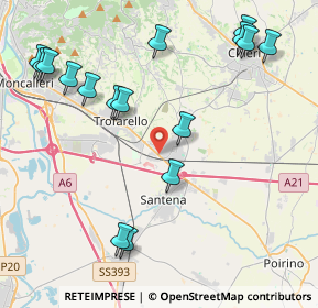 Mappa 10020 Cambiano TO, Italia (5.01)