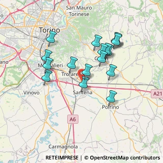 Mappa 10020 Cambiano TO, Italia (6.75471)