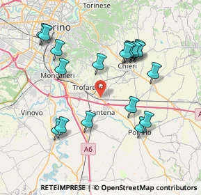 Mappa 10020 Cambiano TO, Italia (7.84889)