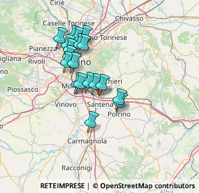 Mappa 10020 Cambiano TO, Italia (11.54895)