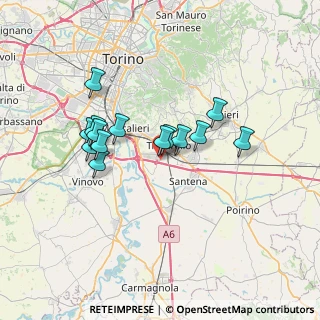 Mappa Via Emanuele Petri, 10028 Trofarello TO, Italia (5.87571)