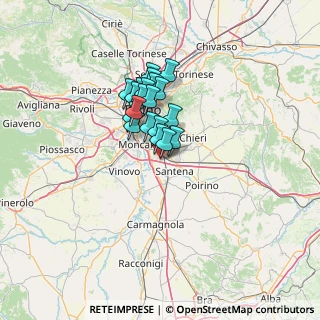 Mappa Via Emanuele Petri, 10028 Trofarello TO, Italia (8.9935)