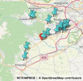 Mappa SS589 km 18.550, 10045 Piossasco TO, Italia (7.47133)