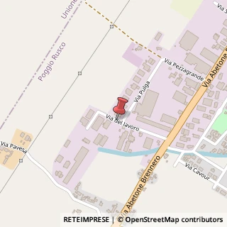 Mappa Via del lavoro 11, 46025 Poggio Rusco, Mantova (Lombardia)