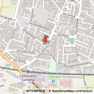 Mappa Via Bussolette, 2, 10020 Cambiano, Torino (Piemonte)