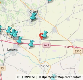 Mappa SP 128, 10023 Chieri TO, Italia (5.14545)