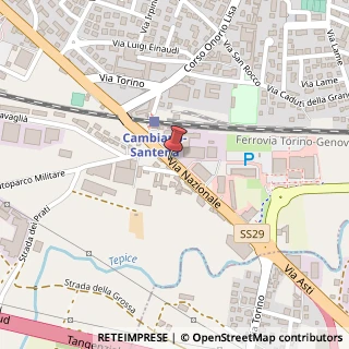 Mappa Via Nazionale, 67, 10020 Cambiano, Torino (Piemonte)