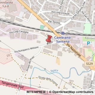 Mappa Corso Peschiera, 221, 10141 Cambiano, Torino (Piemonte)