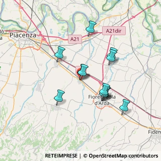 Mappa Via Trento, 29010 Cadeo PC, Italia (6.23333)