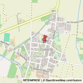 Mappa Via Codazza, 23, 27050 Codevilla, Pavia (Lombardia)