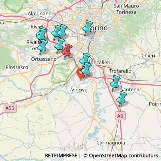 Mappa Presso Agriturismo del Gallo, 10048 Vinovo TO, Italia (8.0975)