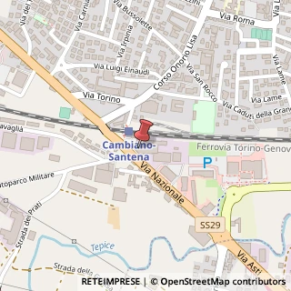 Mappa Strada nazionale 73, 10020 Cambiano, Torino (Piemonte)