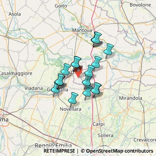 Mappa Via Maria Guerrieri Gonzaga Maraini, 46023 Palidano MN, Italia (9.6635)