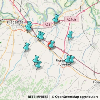 Mappa Via Zappellazzo, 29010 Cadeo PC, Italia (7.39538)