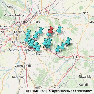 Mappa Strada Bianchi, 14019 Villanova d'Asti AT, Italia (9.9145)
