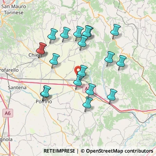 Mappa Strada Bianchi, 14019 Villanova d'Asti AT, Italia (7.71053)